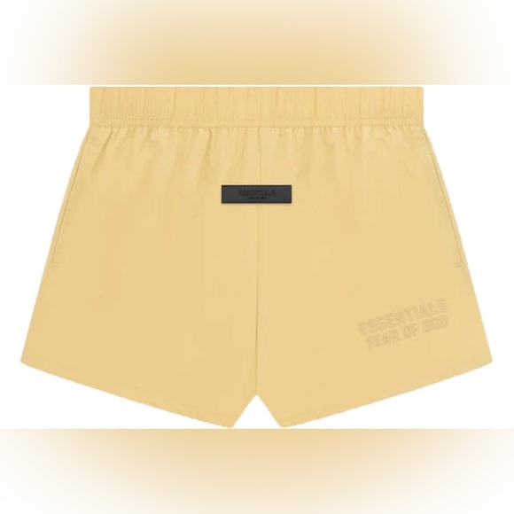 FEAR OF GOD ESSENTIALS WOMEN'S RUNNING SHORT | Color:LIGHT TUSCAN | NEW/NWT🔥🔥 - Picture 1 of 16